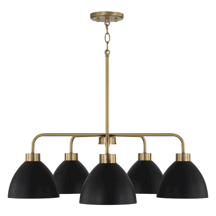 Homeplace Lighting Ross 5 Chandelier, Brass