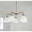 Homeplace Lighting Ross 5 Chandelier, Brass