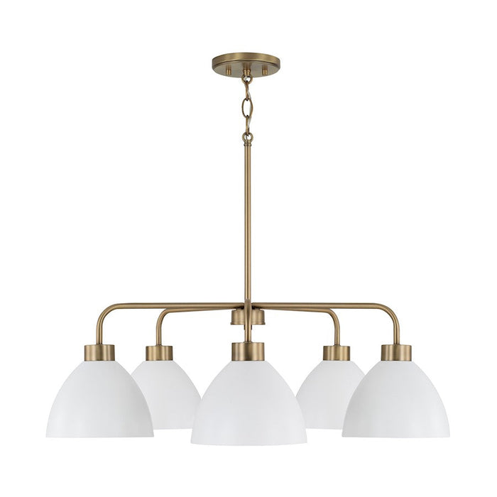 Homeplace Lighting Ross 5 Chandelier, Brass