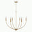 HomePlace Lighting Ansley 6 Light Chandelier, Brass - 452161AD