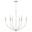 HomePlace Lighting Ansley 6 Light Chandelier, Brushed Nickel - 452161BN