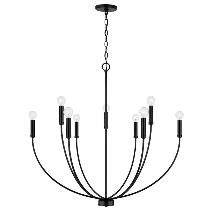 HomePlace Lighting Ansley 9 Light Chandelier, Black - 452191MB