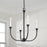 Capital Lighting Decklan Chandelier, Black Iron