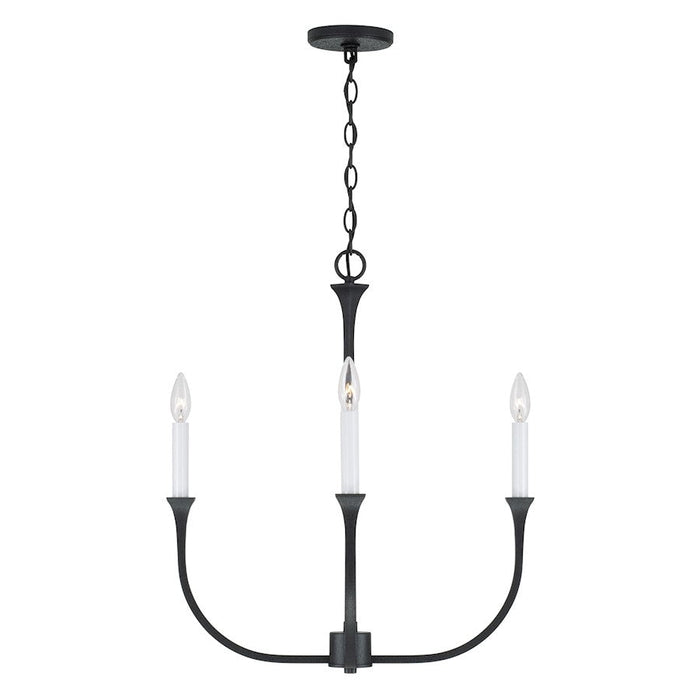 Capital Lighting Decklan Chandelier, Black Iron