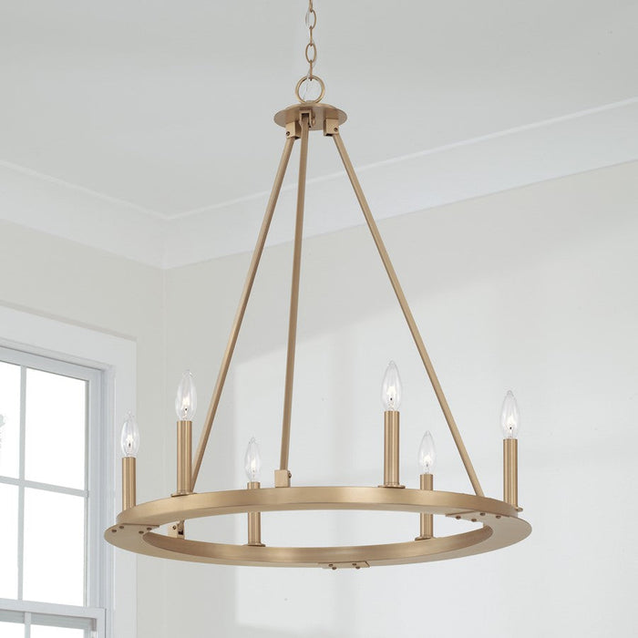 Capital Lighting Pearson Chandelier, Brass