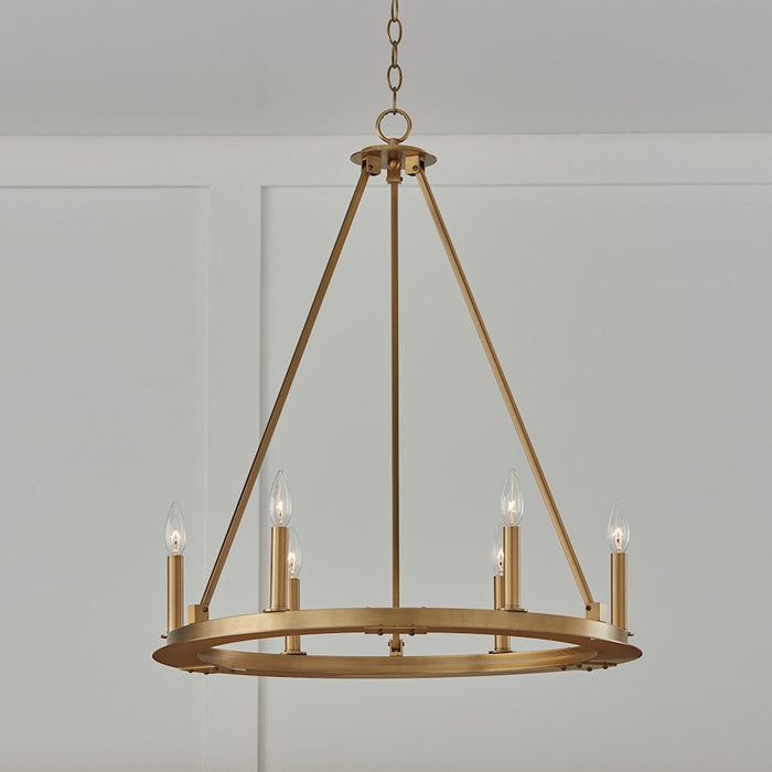 Capital Lighting Pearson Chandelier, Brass