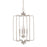 HomePlace by Capital Lighting Braylon 4 Light Foyer, Brushed Nickel - 514141BN