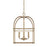 HomePlace by Capital Lighting 4 Light Foyer, Aged Brass - 527542AD