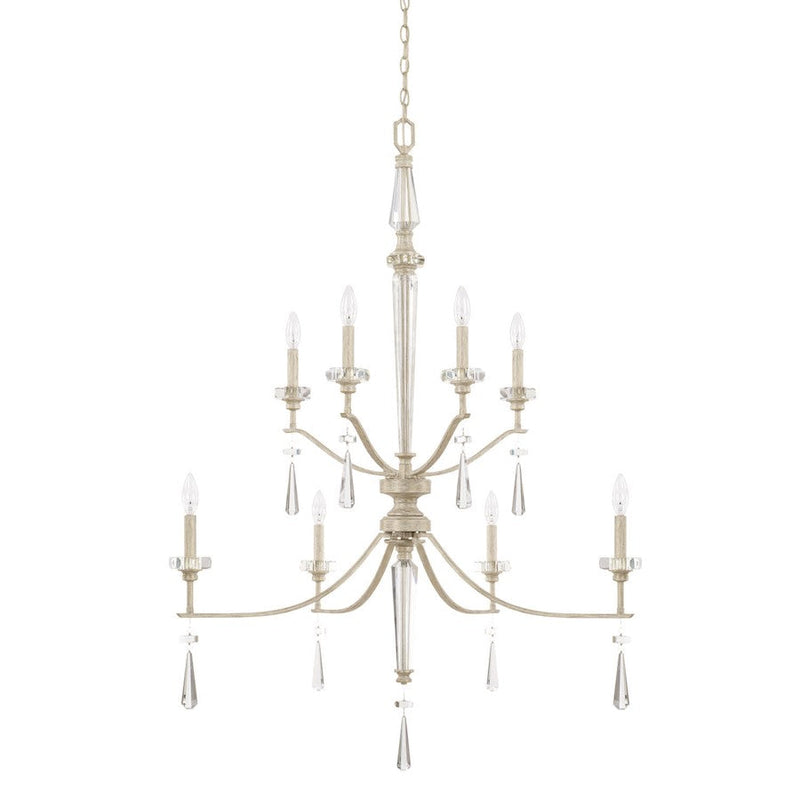 Capital Lighting Serena 8 Light Foyer, Winter White - 527881WW