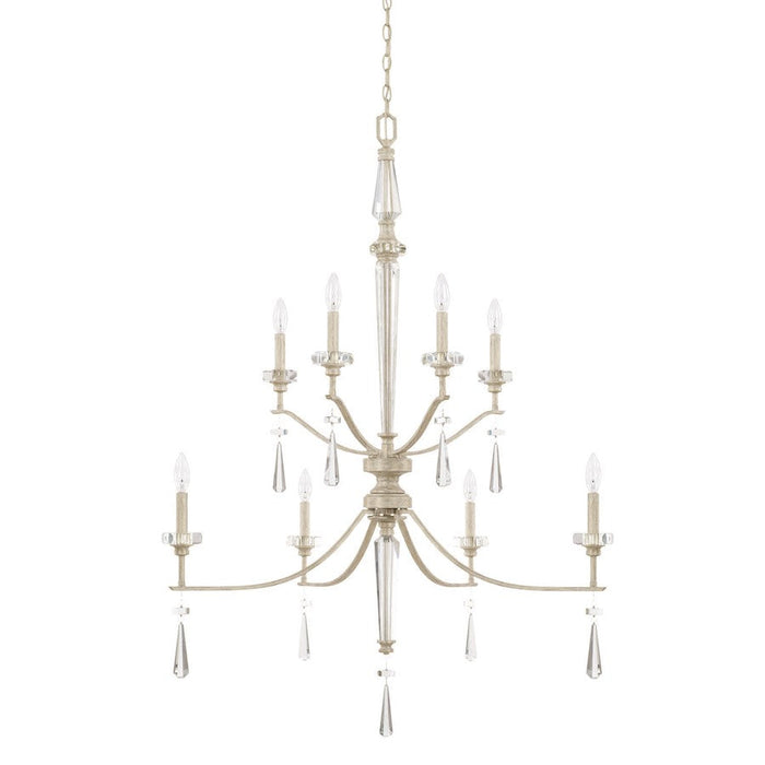 Capital Lighting Serena 8 Light Foyer, Winter White - 527881WW