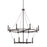 Capital Lighting Lancaster 12 Light Chandelier, Black Iron - 528701BI