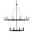 Capital Lighting Lancaster 20 Light Chandelier, Black Iron - 528702BI