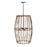 Capital Lighting Sanibel 4 Light Foyer, Blazed Rattan/Nordic Grey - 535741BY