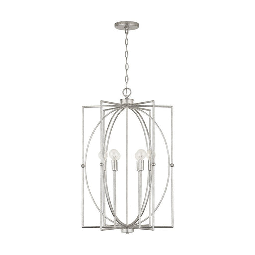 Capital Lighting Oran 6-Light Foyer, Antique Silver - 537961AS