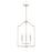 Capital Lighting Carter 4-Light Foyer, Brushed Nickel - 539341BN