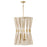 Capital Lighting Bianca 4 Light Foyer, Patinaed Brass