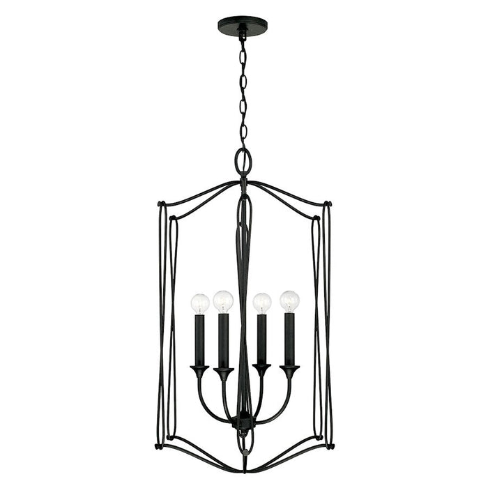 Capital Lighting Bentley 4 Light 19" Foyer in Black Iron - 541642BI