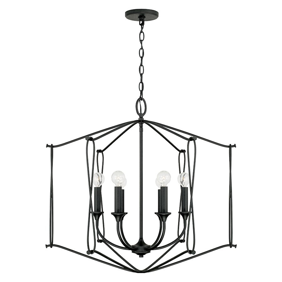 Capital Lighting Bentley 6 Light Foyer in Black Iron - 541661BI