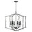 Capital Lighting Bentley 6 Light Foyer in Black Iron