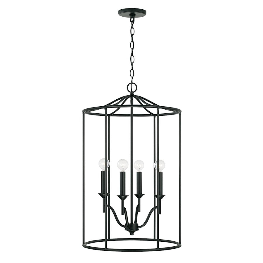 Capital Lighting Peyton 4 Light Foyer in Matte Black - 542041MB