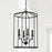 Capital Lighting Peyton 4 Light Foyer in Matte Black