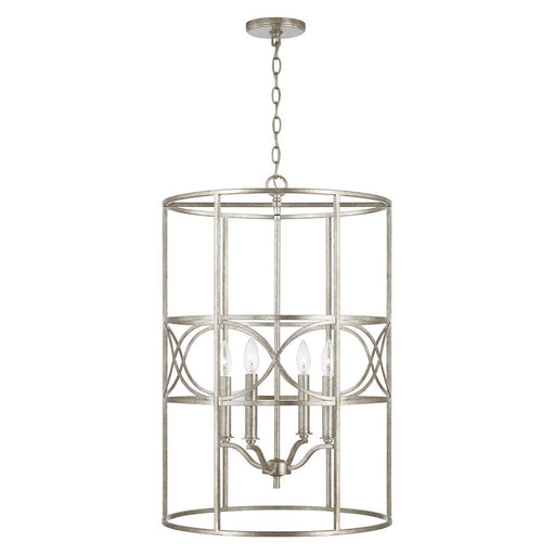 Capital Lighting Sylvia 4 Light Foyer in Antique Silver - 542341AS