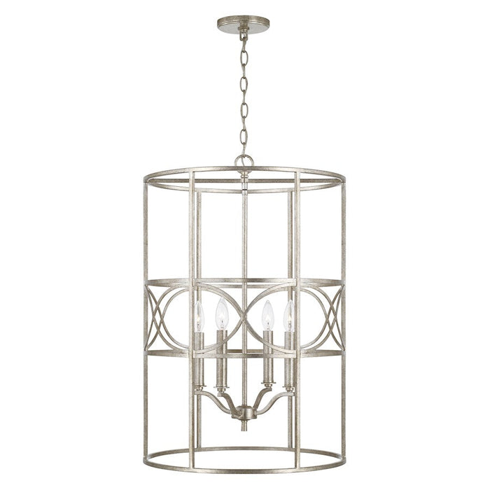 Capital Lighting Sylvia 4 Light Foyer in Antique Silver - 542341AS