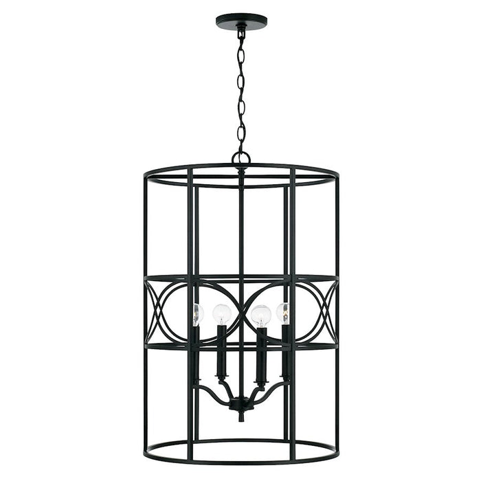 Capital Lighting Sylvia 4 Light Foyer in Matte Black - 542341MB