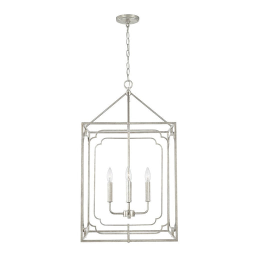 Capital Lighting Merrick 4 Light Foyer in Antique Silver - 543441AS