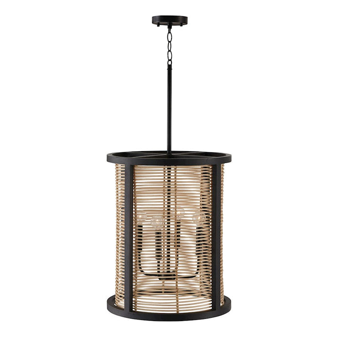 Capital Lighting Rico 4 Light Foyer, Flat Black