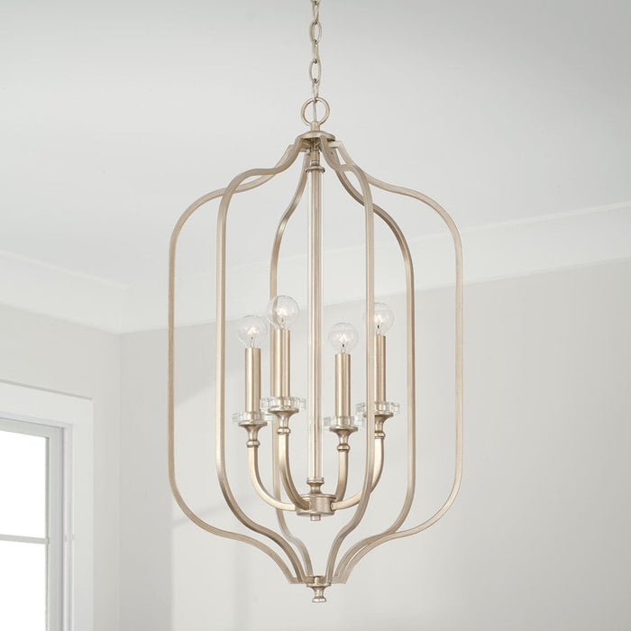 Capital Lighting Breigh 4 Light Foyer, Brushed Champagne