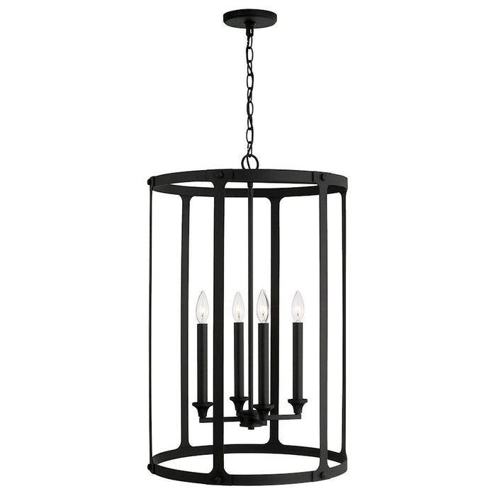 Capital Lighting Brennen 4 Light Foyer, Black Iron