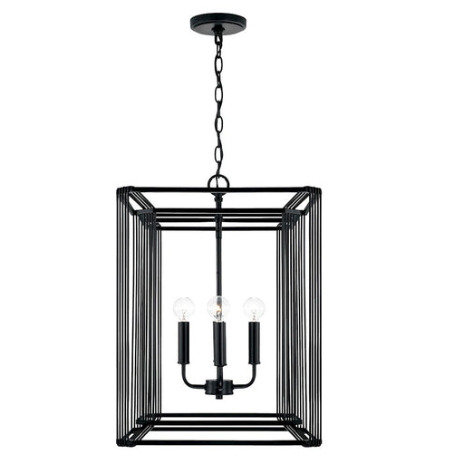 Capital Lighting Lennon 4 Light Foyer, Matte Black - 546041MB