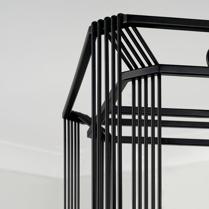 Capital Lighting Lennon 4 Light Foyer, Matte Black