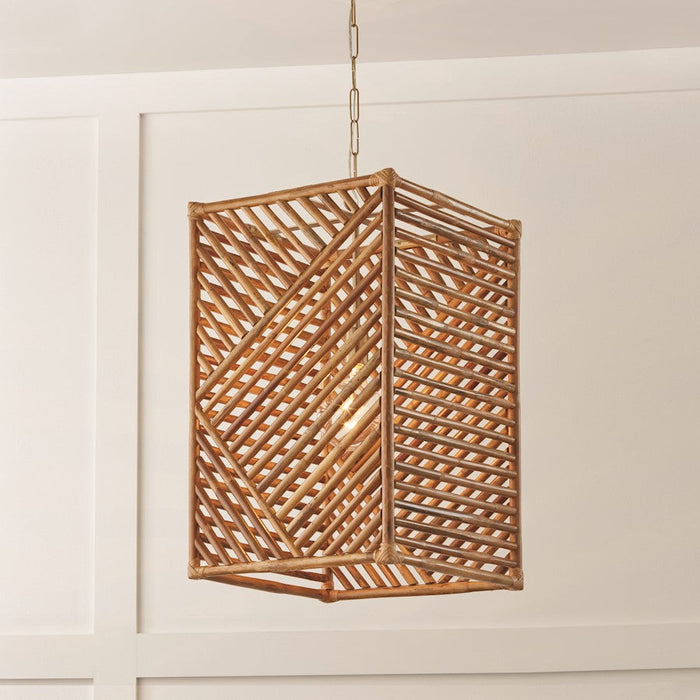 Capital Lighting Soleil 1 Light Foyer Pendant, Brass/Natural