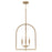 HomePlace Lighting Lawson 4 Light Foyer Pendant, Brass - 548841AD