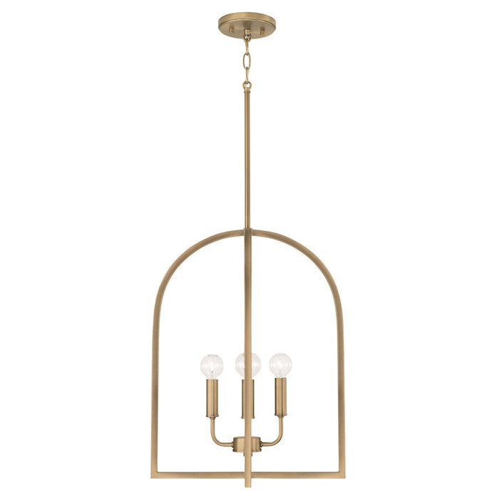 HomePlace Lighting Lawson 4 Light Foyer Pendant, Brass - 548841AD