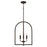 HomePlace Lighting Lawson 4 Light Foyer Pendant, Black - 548841MB