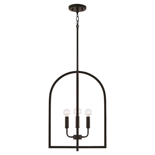 HomePlace Lighting Lawson 4 Light Foyer Pendant, Black - 548841MB