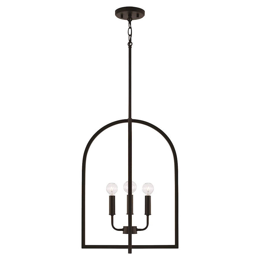 HomePlace Lighting Lawson 4 Light Foyer Pendant, Black - 548841MB