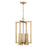 Capital Lighting Blake 4 Light Foyer Pendant, Brass - 549641AD