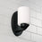 Capital Lighting Dixon 1 Light Sconce, Matte Black/Soft White