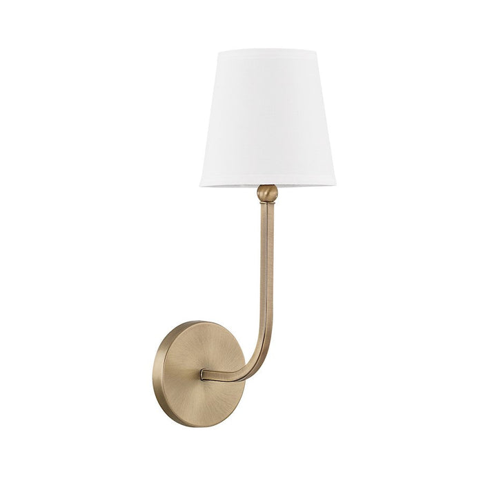 Capital Lighting Dawson 1 Light Sconce, Aged Brass - 619311AD-674