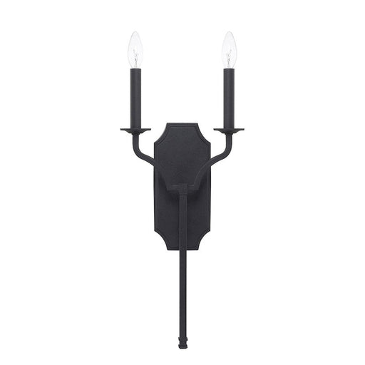 Capital Lighting Ravenwood 2 Light Sconce, Black Iron - 619821BI