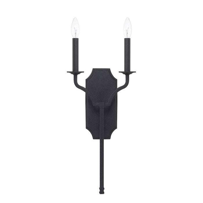 Capital Lighting Ravenwood 2 Light Sconce, Black Iron - 619821BI