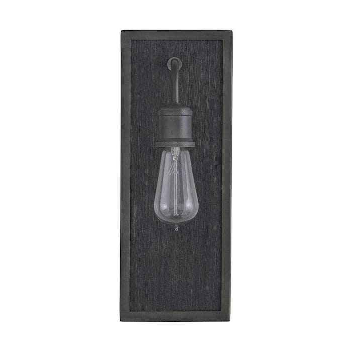 Capital Lighting Ashton 1 Light Sconce, Carbon Grey/Grey Iron - 635812CI