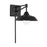 Capital Lighting 1-Light Sconce, Matte Black - 638413MB