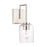 Capital Lighting Carter 1-Light Sconce, Brushed Nickel/Clear - 639311BN-500