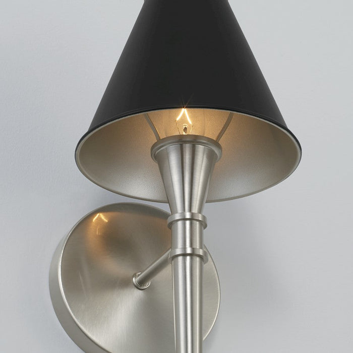 Capital Lighting Benson 1 Light Sconce in Black Tie