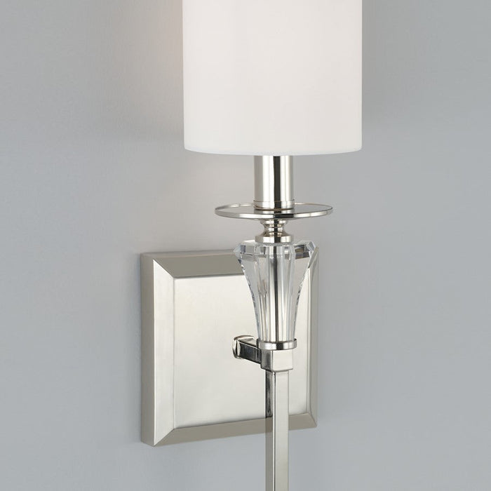 Capital Lighting Laurent 1 Light Sconce in Polished Nickel